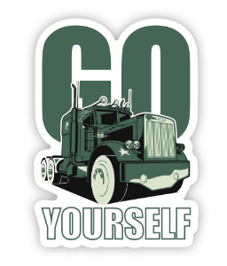 Go Truck Yourself Sticker